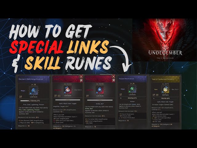 Get a FREE 6 link rune! Just play the game and use resources properly in  Undecember 