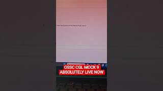 OSSC CGL MOCK 9 ABSOLUTELY LIVE #ossc_cgl #datainterpretation #ossc #ossc_cgl_2025 #competitivelens