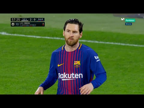 Lionel Messi vs Sevilla (Away) 2017-18 English Commentary HD 1080i