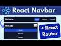 Responsive navbar in react using react router  beginner tutorial