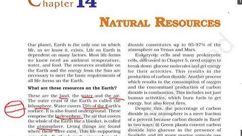 CLASS -09/  NATURAL RESOURCES/ PART-01/ SCIENCE NCERT BOOK/ CHAPTER-14 / EXPLANATION BY DIVYA