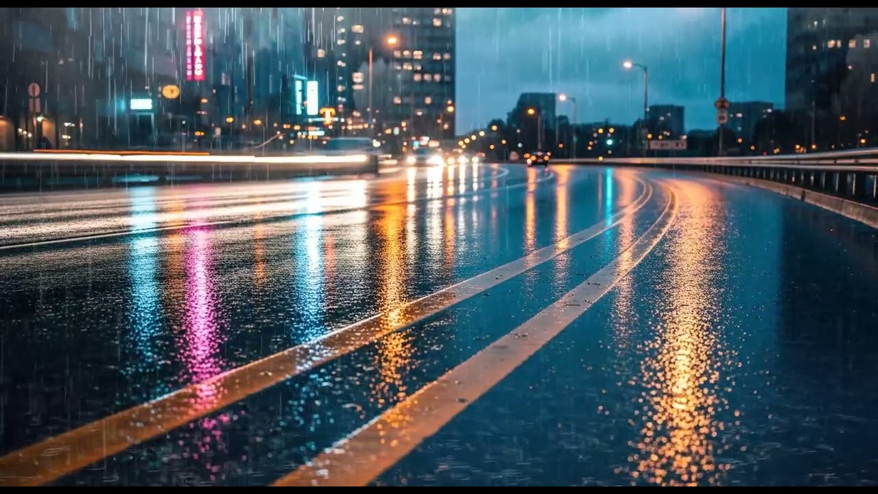 Let Your Brain Slow Down _ Heavy Rainstorm & Thunder