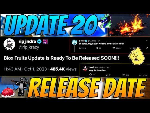 ⭐ Blox Fruits Update 20 - Official April Release Date..!?! 