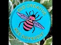 Embroidery Garden Bee Patch Lettering