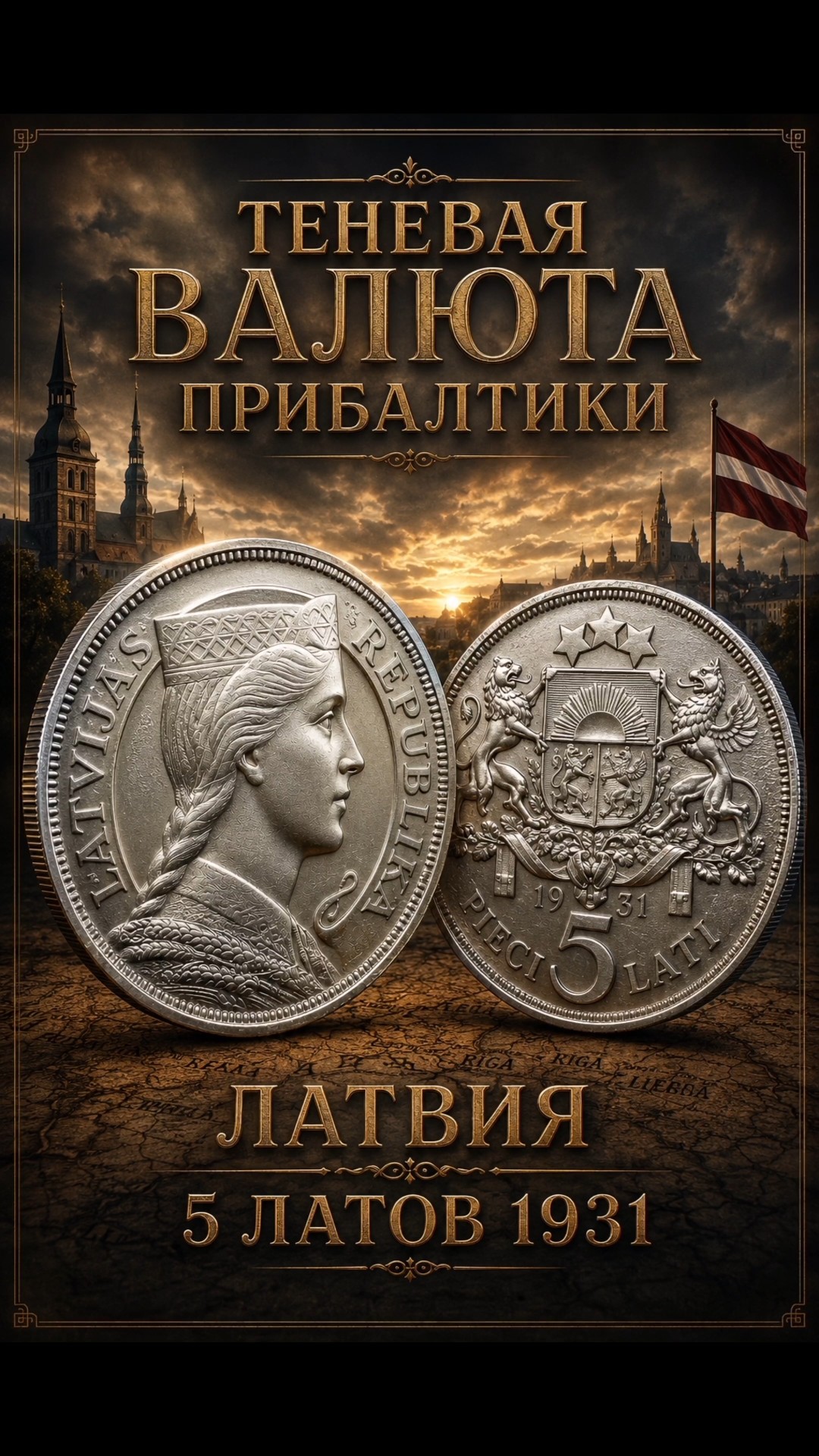 5 Lats 1931 Latvia silver coin Lati Latvia silver coin #coin