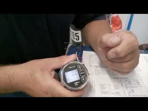 Faria dual temp depth sounder - YouTube