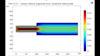 Famous Laminar Flow through Sudden Enlargement in Comsol Multiphysics | CFD Analysis| Comsol | Profile