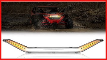 KEMIMOTO Turn Signal Light, Front Accent Light LED Center Grill Fang Light Compatible with 2020 2021