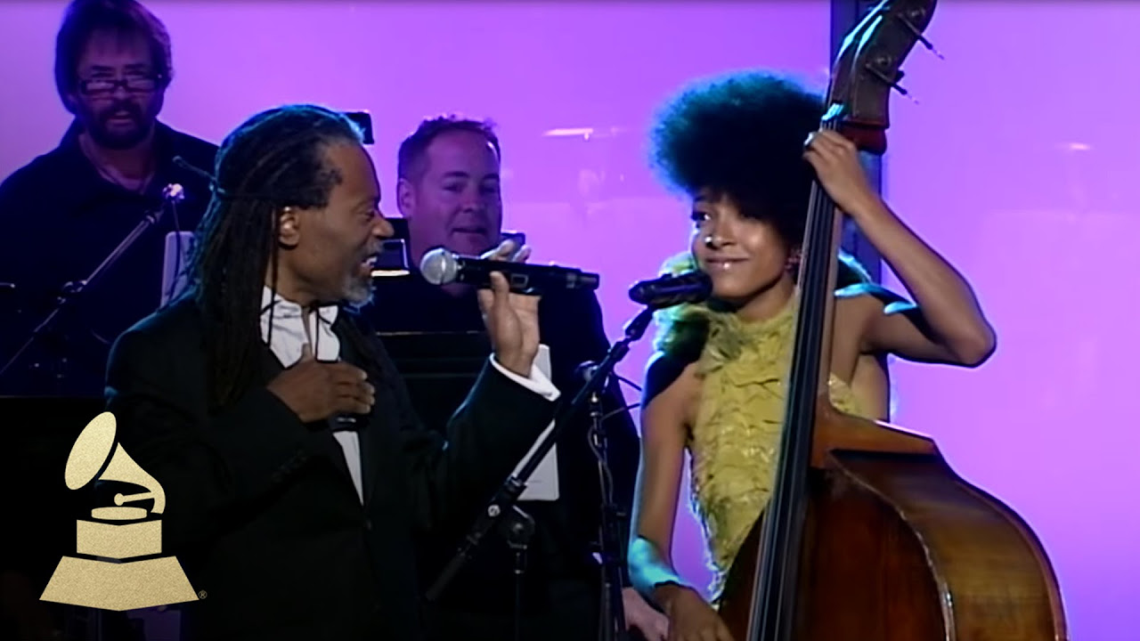 Bobby McFerrin  Esperanza Spalding jam at the 53rd GRAMMY Pre Tel  GRAMMYs