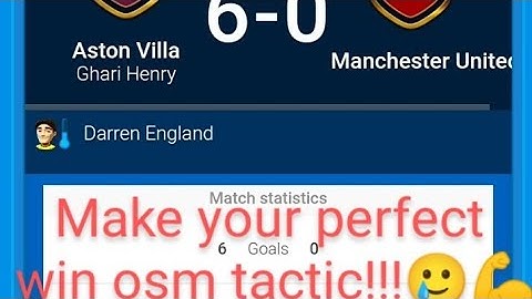 How to create The Best OSM!! Tactics plus my best Wingplay tactic