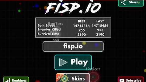 🔥My best score in fisp.io💥