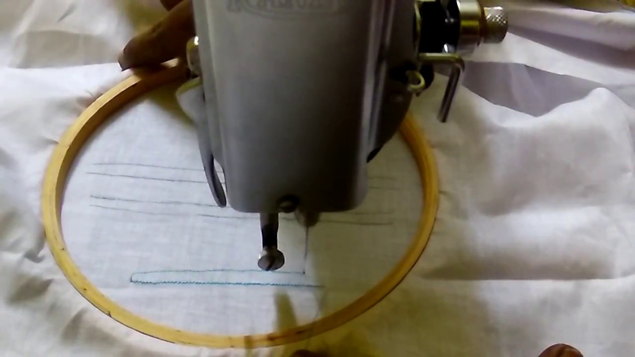 Machine Embroidery Basics Part 1 of 6 Running Stitch Machine