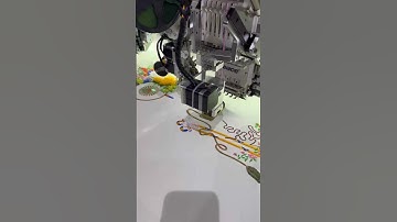 Richpeace Embroidery Machine with Coiling Head +8 Sequin +Beads devices running at BD DTG exhibition