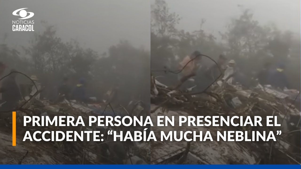 Primera persona en llegar al accidente aéreo en Norte de Santander: "Eso fue muy terrible"