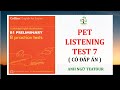 PET 2020 B1 Preliminary COLLINS 8 Practice Tests For 2020 TEST 7 With ANSWER KEY