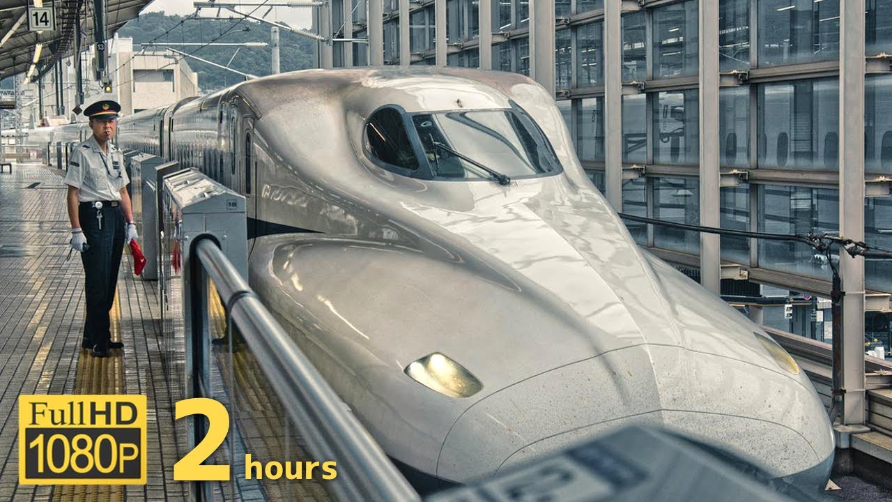 新幹線の車内音でリラックスする２時間［名古屋駅 - 広島駅］