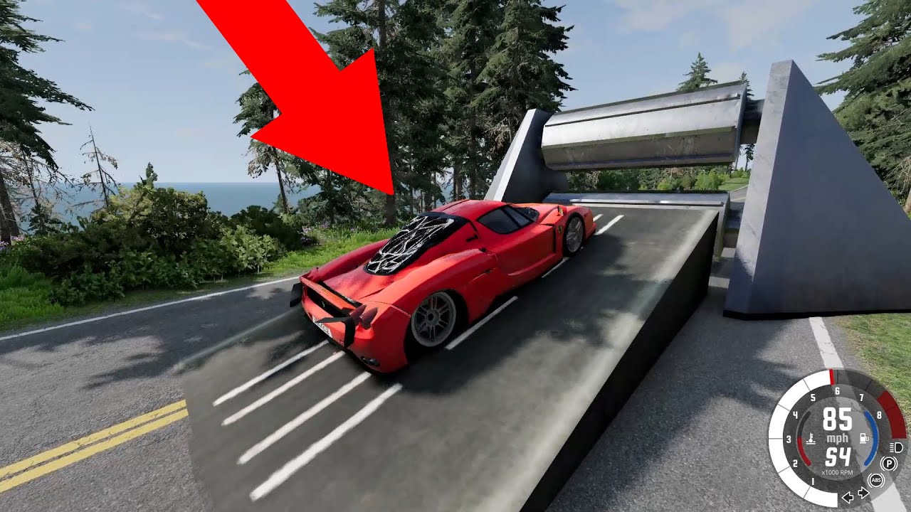 Destroying a Ferrari With a Giant Car Crusher - YouTube