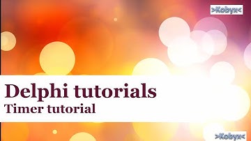 Timer - Delphi Tutorial