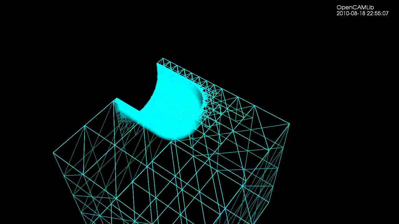 Octree-based milling machine cutting simulation