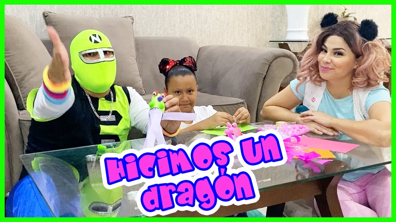 HICIMOS UN GRAN DRAGÓN - BIMBOMBA Y NINJARIN - NOS VISITA LA TÍA CONY - MANUALIDADES TUBOS DE CARTÓN