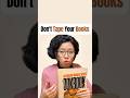 Don't Tape Your Books