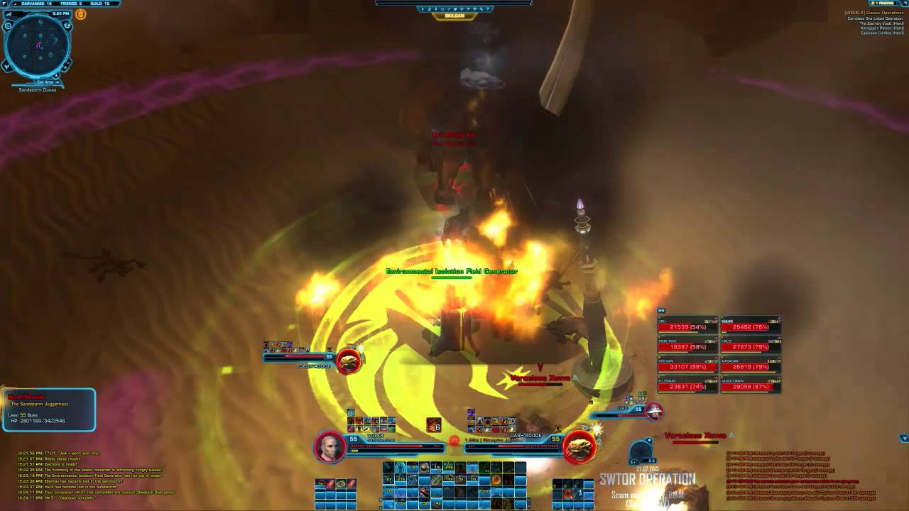 SWTOR OPS 2.2 - Dash'roode 8 Man Nightmare Mode [SOLSTICE] - | Sentinel PoV | S&V 8NiM |