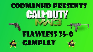 MW3 Flawless MOAB 35-0!!! Awesome (No Commentary)
