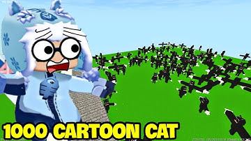 MEOWPEO BỊ 1000 CARTOON CAT TẤN CÔNG ĐÔNG NHƯ KIẾN VÀ CÁI KẾT ĐẮNG TRONG MINI WORLD, MINI GAME