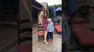 World’s Tallest Model Vs. Granny
