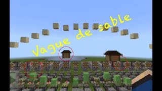 How to make a sand wave machine in minecraftPE.
