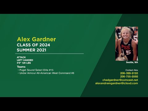 RR Alex Gardner Lacrosse Highlights - Class of 2024