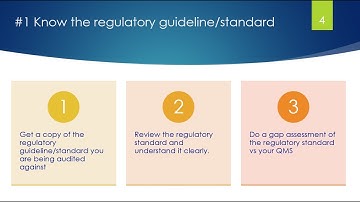 Tips on how to pass a “Regulatory Audit”