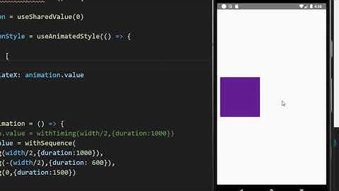 React Native Reanimated withSequence