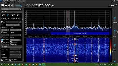 TEST 1 RTL SDR V3 W6LVP loop antenna Voice of America via Botswana 5925 kHz Shortwave