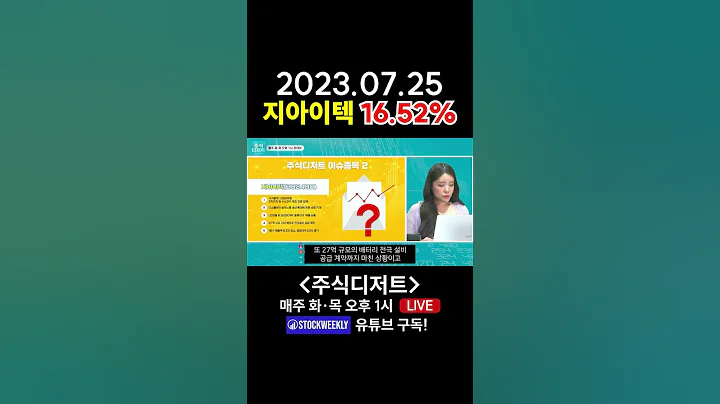 [주식디저트] 지아이텍, 북비 배터리 장비 발주 본격화에 강세!