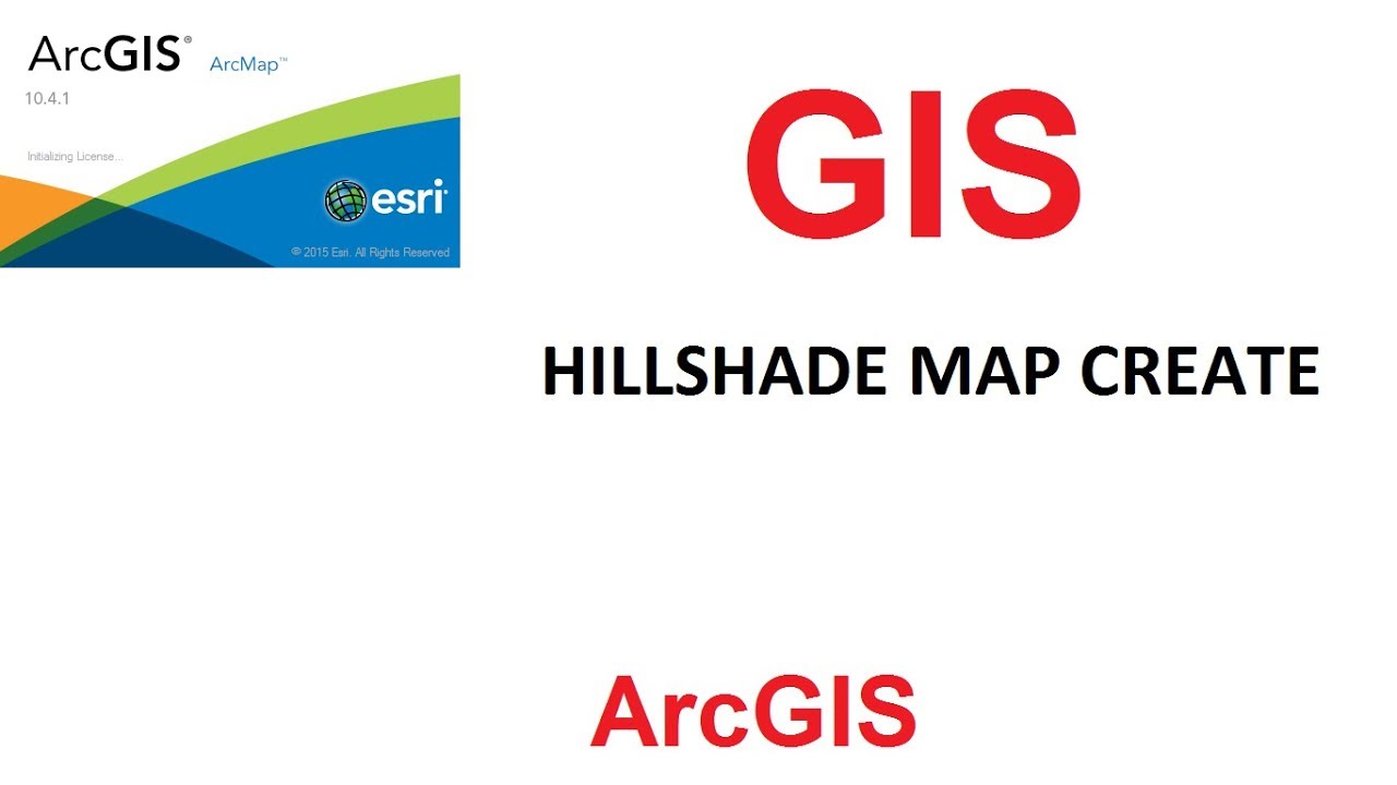 How to Create Hillshade map in ArcGIS - YouTube