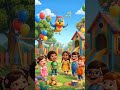 🐦 Chunmun Chidiya Song 🌈 | Cute Kids Rhymes #shorts #hindirhymes