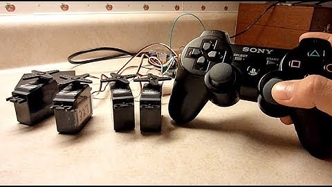 Raspberry Pi - Controlling 4 Servos via a Bluetooth PS3 Controller
