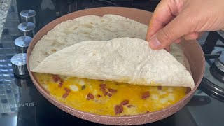 Bir Tane Lavaş Ve İki Yumurta Varsa Çok Pratik Kahvaltılık