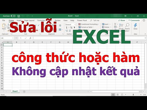 #2023 Sửa lỗi Excel không tính toán và tự động cập nhật công thức Lỗi Excel không thực thi công thức