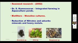 Online faculty development program on Marine Bio & Nanotechnology - Dr.  Stanley Abraham
