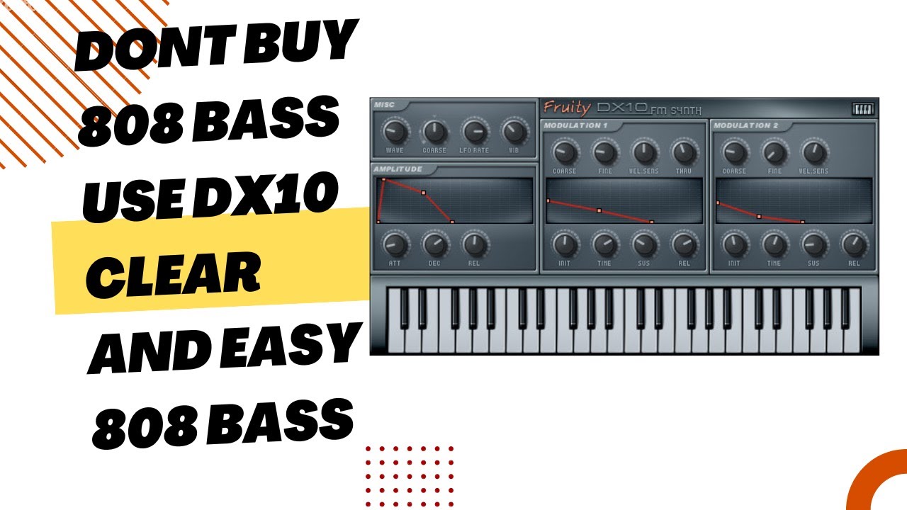 Dont buy 808 bass use stock plug ins dx 10 in flstudio youtube