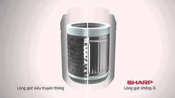 Máy giặt Sharp với lồng giặt không lỗ cải tiến mới | SharpViet.vn