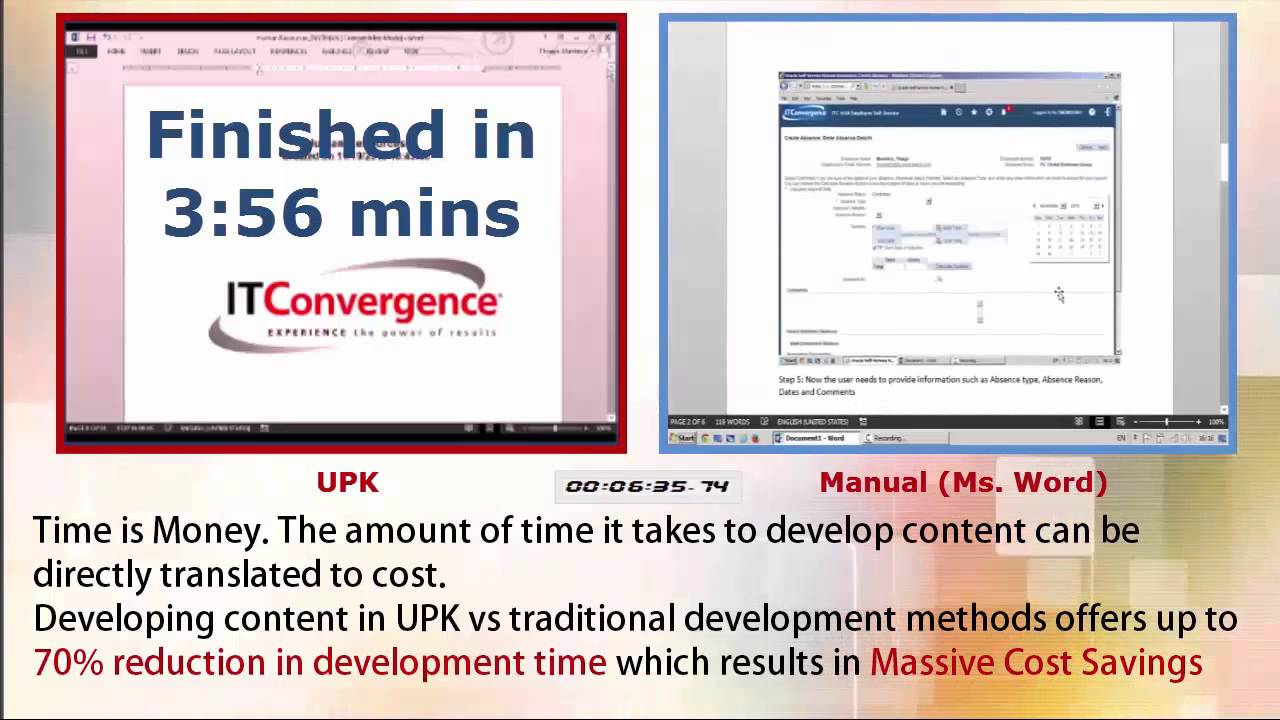 creating a user manual oracle upk vs ms word youtube