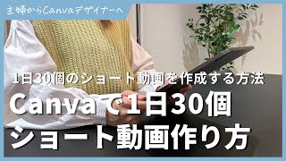 Canvaで1日30個のYoutubeショートを作成する方法