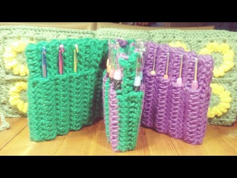 HOW to CROCHET HOOK CASE HOLDER - DIY Tutorial Storage for Hooks