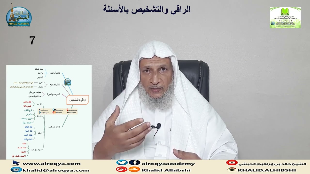 الراقي والتشخيص (7) الأسئلة-الشكوى-الأعراض