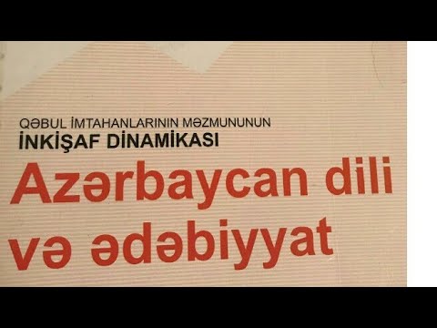 AZERBAYCAN DILI VE EDEBIYYAT TEST TOPLUSUDINAMIKA CAVABLARI /FAKT TV