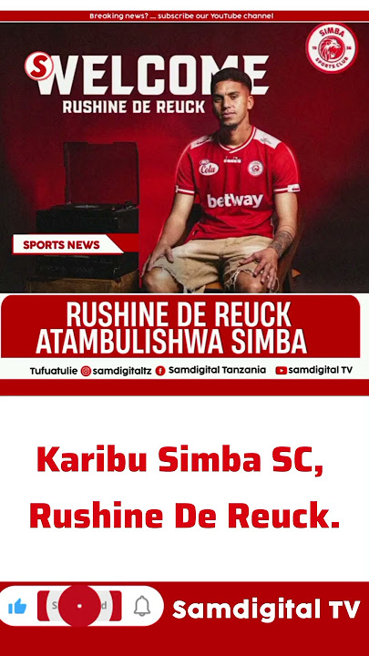 🚨 BREAKING: Rushine De Reuck ATAMBULISHWA Rasmi SIMBA SC 🔥 | Usajili Mkali 2025