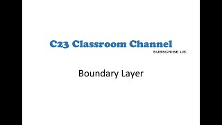 Boundary Layer Tutorial 03